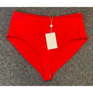 NWT Hill House Lola Swim Bottom Bathing Suit Red Size XXL New